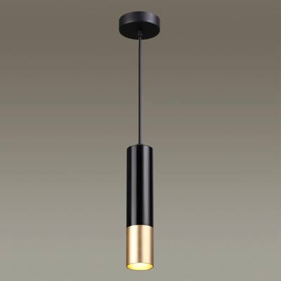 3876/1L HIGHTECH ODL19 405 черный с золотом Подвесной светильник GU10 1*50W 220V KIKO