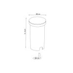 Тротуарный светильник Arte Lamp PIAZZA A3601IN-1BK, 1хLED