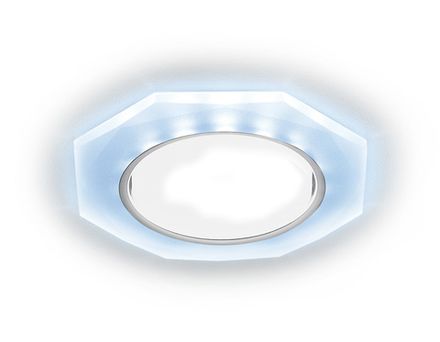 Встраиваемый точечный светильник со светодиодной лентой G216 CL/CH/CLD хром/прозрачный GX53+3W (LED COLD)