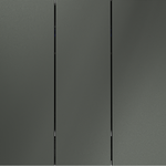 VLS030106 Выключатель встраиваемый VOLTUM S70 трехклавишный 10А, (титан) (ТМ Maytoni)