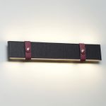 6629/25WL HIGHTECH ODL24 153 металл/экокожа/ткань/акрил бордовый/черный Настенный светильник IP20 LED 25W 3000K 220V VINCENT