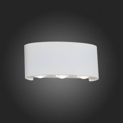 SL089.501.06 Светильник уличный настенный ST-Luce Белый кварцевый/Белый кварцевый, Прозрачный LED 6*1W 4000K