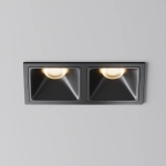 Встраиваемый светильник Альфа / Alfa LED 20 Вт 3000 К 50°, DL043-02-10W3K-SQ-B-1. TM Maytoni