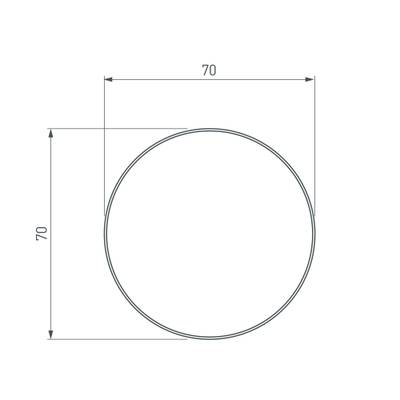 Экран SL-ROUND-D70-360deg-2000 OPAL (Arlight, Пластик)