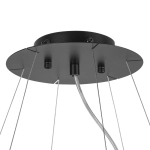 802167 Подвес NUBI 6х40W E27 ЧЕРНЫЙ МАТОВЫЙ/БЕЛЫЙ