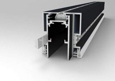 ST003.429.01 Профиль для SKYLINE 48 с демпф. системой в натяжной потолок (ПВХ+ТКАНЬ) ST-Luce Черный Длина 2 000мм