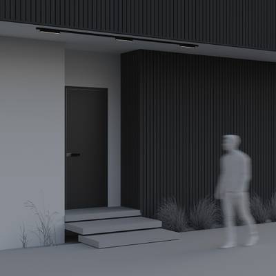 Уличный трековый светильник Basis Exility IP 4000К 12Вт 120° черный O-TR02-1-S-12WB4K. TM Maytoni