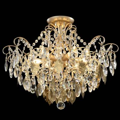 Светильник потолочный Crystal Lux ESMIRALDA PL6 GOLD 0523/106