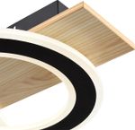 8023/80CL LEDIO LN24 черный/дерево, металл/МДФ Потолочный светильник 3000-6500К LED 80W 220V  PINE