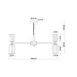 Подвесная люстра Arte Lamp CHARM A1623LM-16GO, 16хE14