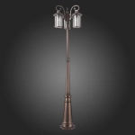 SL080.425.03 Светильник уличный наземный ST-Luce Темный кофе/Прозрачный, Темный кофе E27 3*100W