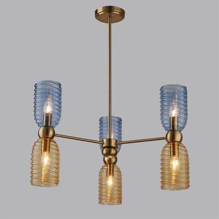 6511/6C MODERNI LN23 115 латунь Люстра потолочная E14 6*40W 220V MONROE