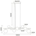 Подвесная люстра Arte Lamp GEMINI A2243SP-9PB, 9хG9