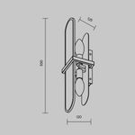 Настенный светильник (бра) Marmo E14х2, MOD099WL-02G. TM Maytoni