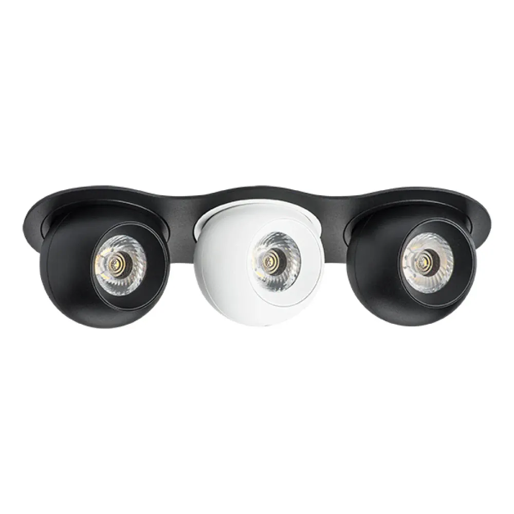 i637746474 Светильник INTERO LED 9W*3 850LM*3 24G ЧЕРНЫЙ 4000K (217637+217074+217064+217074)