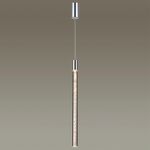 4370/5L HIGHTECH ODL23 267 хром полированный/акрил с пузырьками Подвесной св-к IP20 LED 4W 200Лм 3000K SPARKY