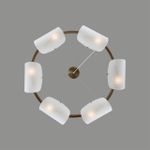 6571/6 NEOCLASSI LN25 медный/белый/металл/стекло Люстра E14 6*60W 220V FIORO