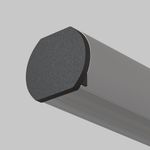 Заглушка для круглого шинопровода, 2 шт. Basity, черный, TRA172EC-R-11B. TM Maytoni
