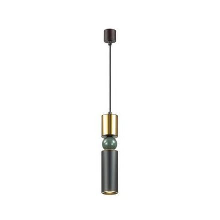 4073/5L L-VISION ODL19 475 черный/золото/зеленый Подвес GU10 1*5W SAKRA