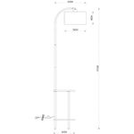 Торшер Arte Lamp COMBO A4055PN-1BK, 1хE27