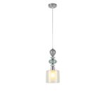 8292/1A MODERNI хром/белый/прозрачный, металл/стекло/хрусталь Подвес E27 1*60W 220V GANNA