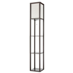 8090/1F COMFI LN26 460 кофейный/белый, дерево/текстиль Торшер Е27 1*60W 220V PRACTIC