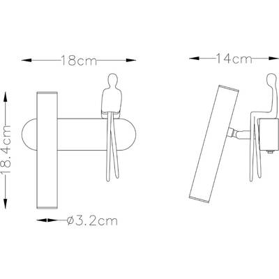 Бра Arte Lamp ALBERT A2173AP-1PB, 1хLED
