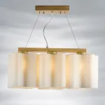 802135 Подвес NUBI LEGNO 3х40W E27 СВЕТЛОЕ ДЕРЕВО/БЕЛЫЙ