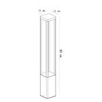 Ландшафтный светильник Arte Lamp PHERKAD A2728PA-1BK, 1хLED
