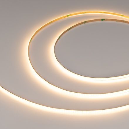 Лента COB-X420-4mm 24V Warm2700 (10 W/m, IP20, CSP, 5m) (Arlight, узкая)