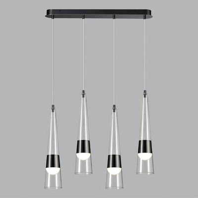 5044/42L L-VISION ODL24 435 глянц.темн.хром/прозрачный/металл/стекло Люстра LED 42W 3000K 4167Лм LUMP