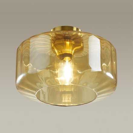 4747/1C PENDANT ODL21 487 янтарный/бронзовый Светильник потолочный E27 1*60W BINGA