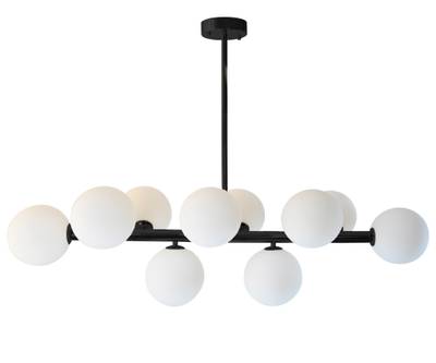 07508-10,19 Люстра Сида черный w98*34 h72 E14 10*10W