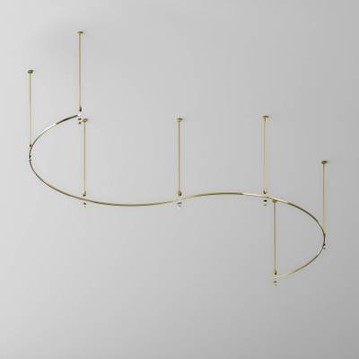 Шинопровод круглый из полукругов 1800мм Flarity латунь TRX154-2SR-D1800-BS. TM Maytoni