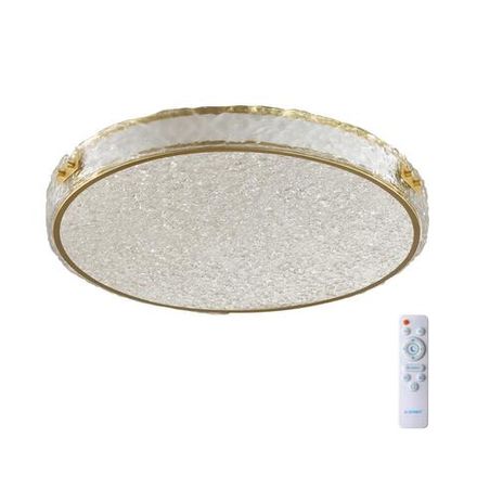 7722/120L PIKO LED SN 38 Светильник металл/пластик/стекло/белый/золотой LED 120Вт 3000-6000K D720 IP20 пульт ДУ FELICE