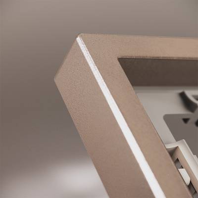 VLSM120210 Рамка металлическая на 2 поста, S70 Metal (платина). (ТМ Maytoni)