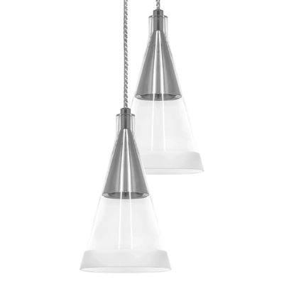 757069 Люстра CONE 6х40W GU10 ХРОМ/ПРОЗРАЧНО-МАТОВЫЙ Lightstar