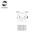 ST206.258.01 Св-к встр. Белый GU10 1*50W  IP20 D92xH38 220V Без ламп