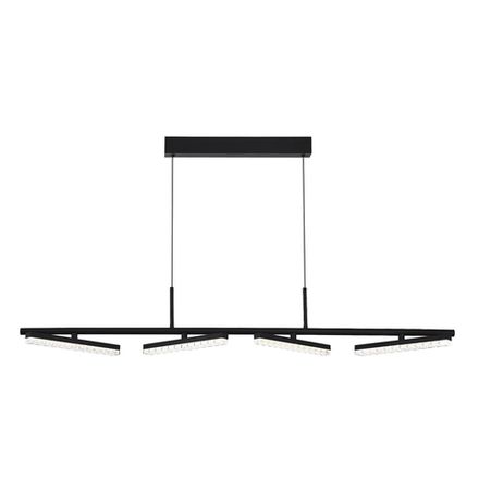SL1018.403.04 Светильник подвесной ST-Luce черный/прозрачный LED 4*32W 4000K