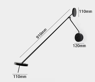 09440-2,19(3000K) Настеный светильник Некси черный w91*38 Led 6W (3000K)