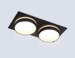 Светильник встраиваемый TN6712/2 BK черный IP44 GX53/2 max 15W 210*105*45