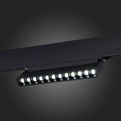 ST372.406.12 Магнитный трековый светильник SMART Черный LED 1*12W 2700K-6500K 1 080Lm Ra90 36° IP20 L225xW22xH136 48V