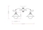 Потолочная люстра Arte Lamp GRAZIOSO A4577PL-3WG, 3хE27
