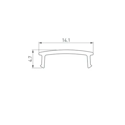 Экран ARH-DECORE-S12 Flat Clear (Arlight, Пластик)
