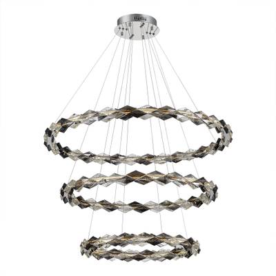 SL6009.103.03 Люстра подвесная ST-Luce Хром/Прозрачно-Дымчатый LED 1*75W 3000K