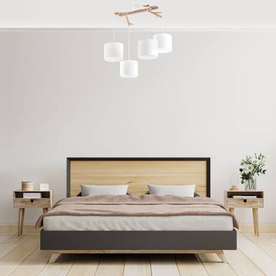 Потолочный светильник с тканевыми абажурами 6554 Albero White