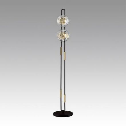 5407/23FL MODERN ODL_EX24 135 черный/золотой/металл/стекло Торшер LED 23W 3000K 1940Лм MAGNET