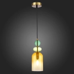 SL2000.213.01 Подвес ST-Luce Золотистый/Янтарный E14 1*40W