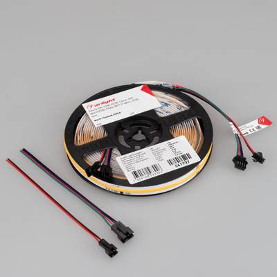 Светодиодная лента SPI-COB-X378-12mm 24V Warm2700-PX63-BPT (7 W/m, IP20, 5m) (Arlight, бегущий огонь)