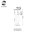 ST152.403.01 Светильник подвесной Черный GU10 1*50W IP20 D60xH300 220V Без ламп